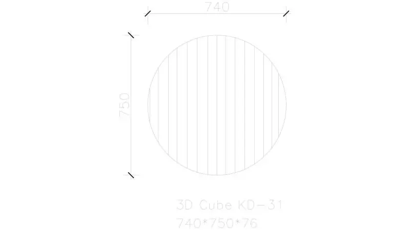 Potato chips 3D polyester fiber acoustic panel - الصورة 2