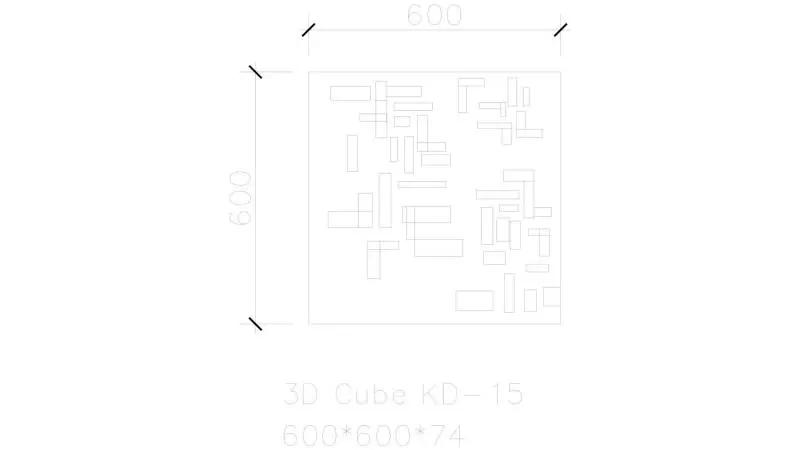 Labyrinth 3D cube acoustic panel - الصورة 2