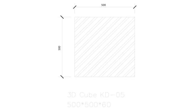 Oblique Line 3D cube panel - الصورة 2