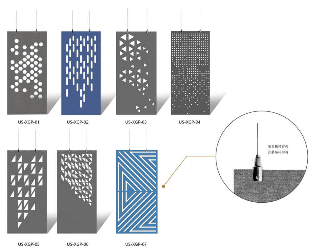 3D Polyester Acoustic Ceiling Baffle - الصورة 7
