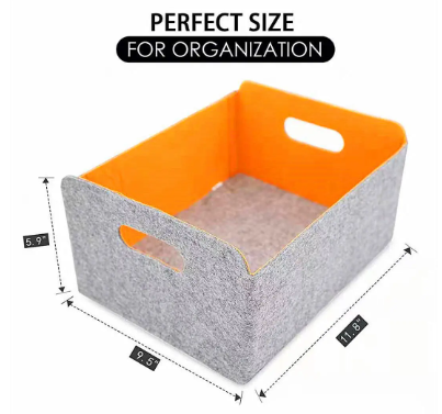Felt Box Storage Bin - الصورة 3