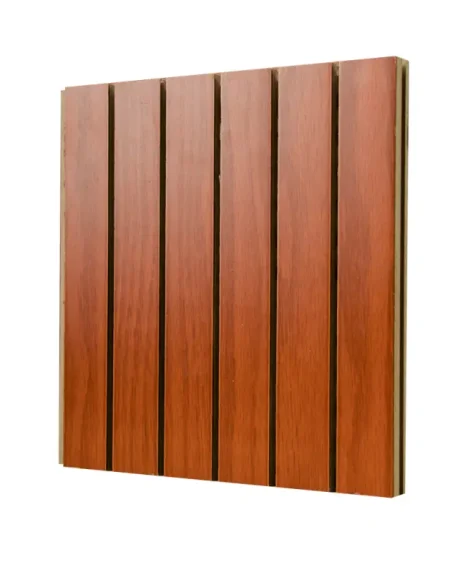 Fire Retardant Grooved Wooden Acoustic Panel