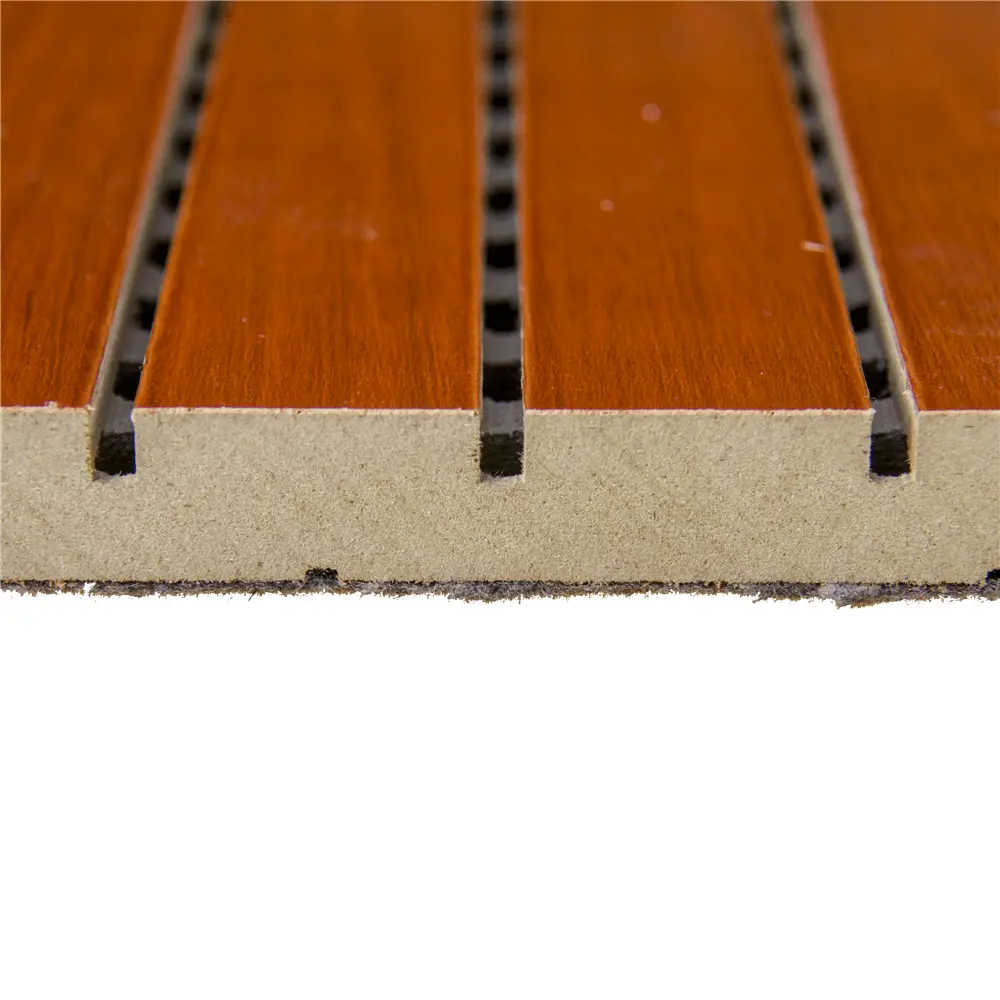 Fire Retardant Grooved Wooden Acoustic Panel - الصورة 6