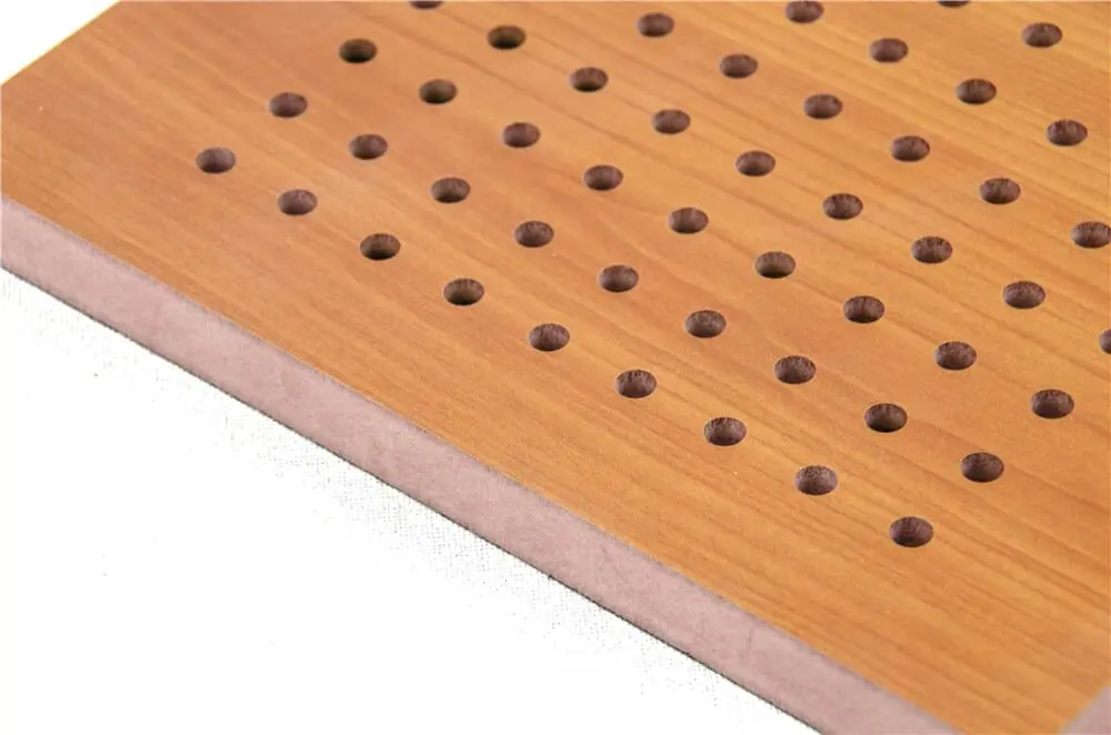 Fireproof Perforated Wood Acoustic Panel - الصورة 3