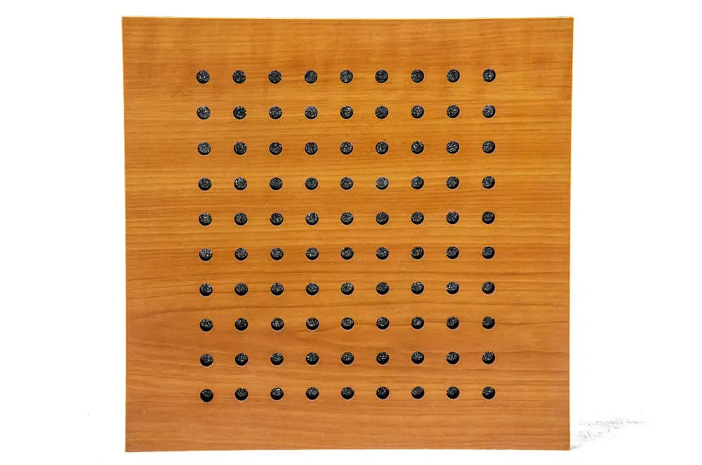 Fireproof Perforated Wood Acoustic Panel - الصورة 6