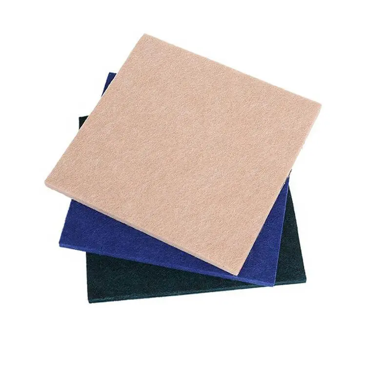 Green Environmental Sound Absorbing Polyester Fiber WaLL Acoustic Panel - الصورة 2
