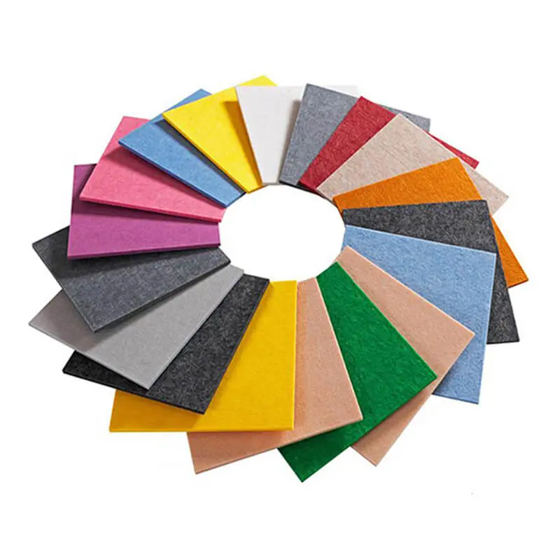 Green Environmental Sound Absorbing Polyester Fiber WaLL Acoustic Panel - الصورة 4